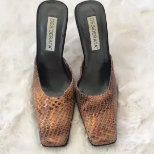 𝅺❤️DESIDERATA❤️SNAKE skin shoes size (8 1/2)