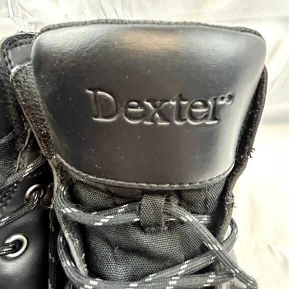 Dexter Work Boots Size 9.5W Black Steel Toe lace up Ankle