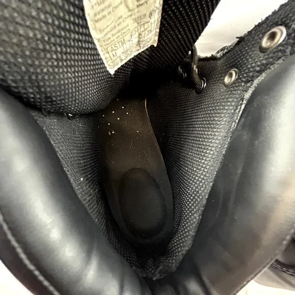Dexter Work Boots Size 9.5W Black Steel Toe lace up Ankle