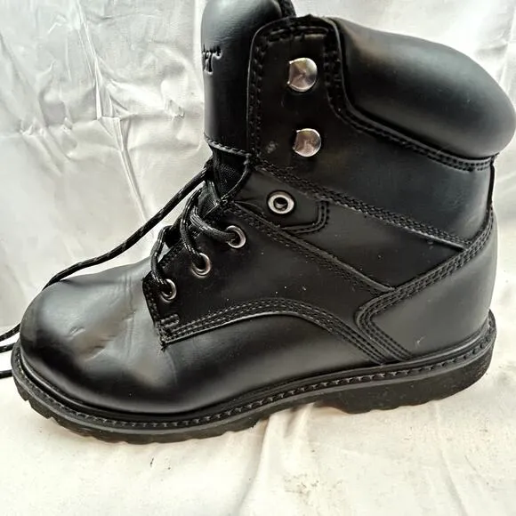 Dexter Work Boots Size 9.5W Black Steel Toe lace up Ankle