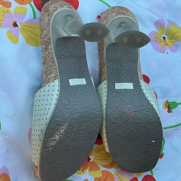 Diesel Love Perforated Heels - 9 Bone