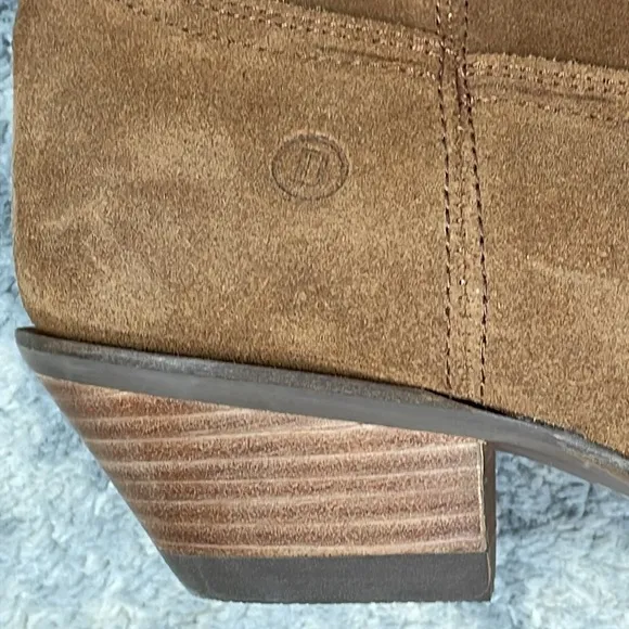 Dingo Out West Boots Camel Brown Suede Cowboy Western Sz 10