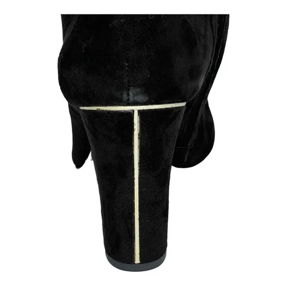 DKNY Sloane Black Suede Leather OTK Womens Boots Size 9.5M