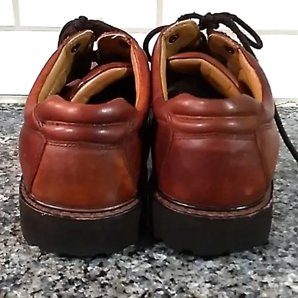 Dockers Waterproof Brown Leather Men's Lace Up Oxford Shoes. Sz 10W
