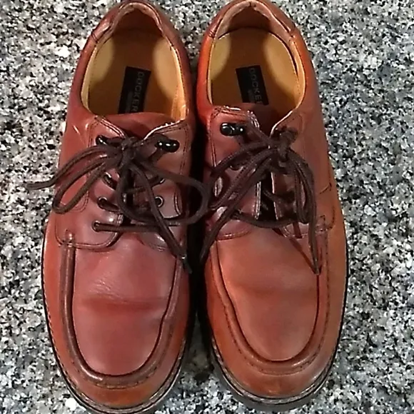 Dockers Waterproof Brown Leather Men's Lace Up Oxford Shoes. Sz 10W