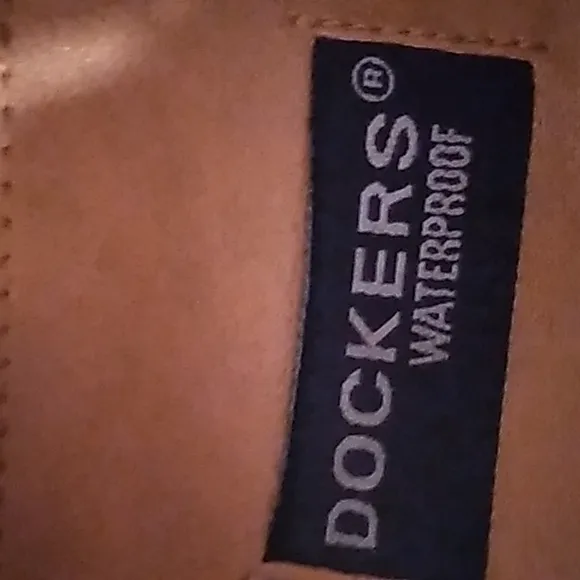 Dockers Waterproof Brown Leather Men's Lace Up Oxford Shoes. Sz 10W