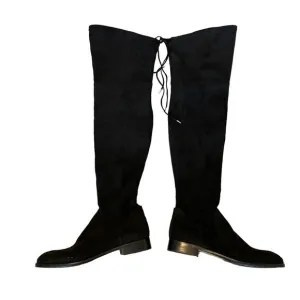 Dolce Vita Ansley Black Faux Suede Over the Knee Boots Size 8.5