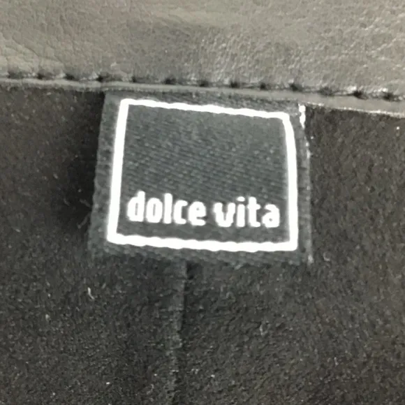 Dolce Vita Knee High Back Zip Leather Boots