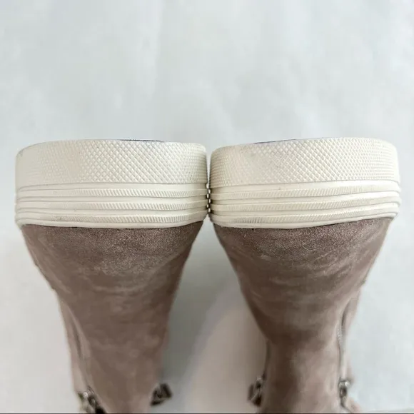 Dolce Vita Tulli Faux Fur Lined Taupe Suede Sneaker Boots Size 8.5