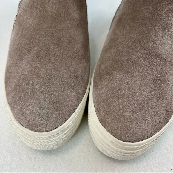 Dolce Vita Tulli Faux Fur Lined Taupe Suede Sneaker Boots Size 8.5