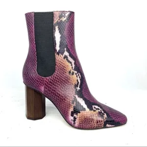 Donald Pliner Laila Boots - Plum Painted Snake