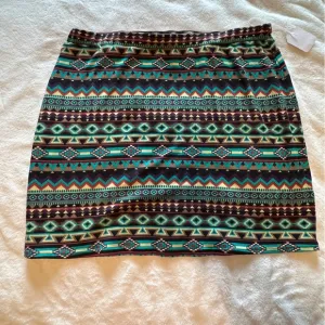 Double D Ranch Serape Skirt 2XL with back pocket