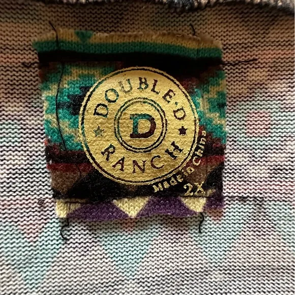 Double D Ranch Serape Skirt 2XL with back pocket