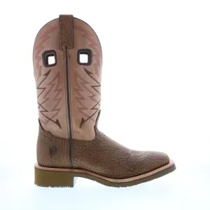 Double H Mens Clawson Wide Square Toe 12&quot; Brown Boots (NWT)