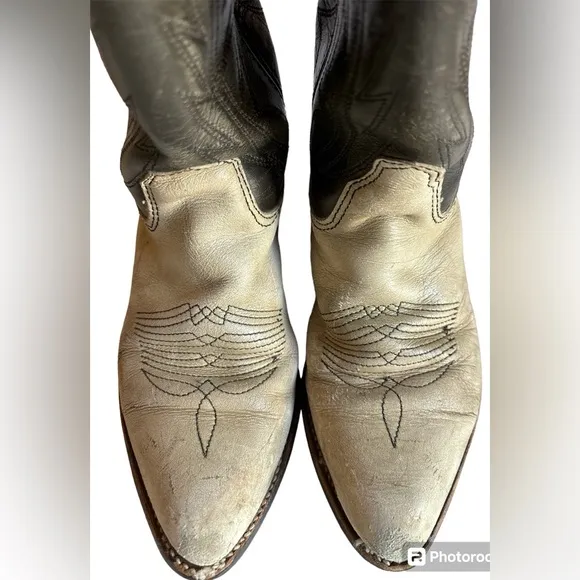 DOUBLE‎ H Womens Size 5 RARE FIND Rugged Western Cowboy Boots L7416152 USA