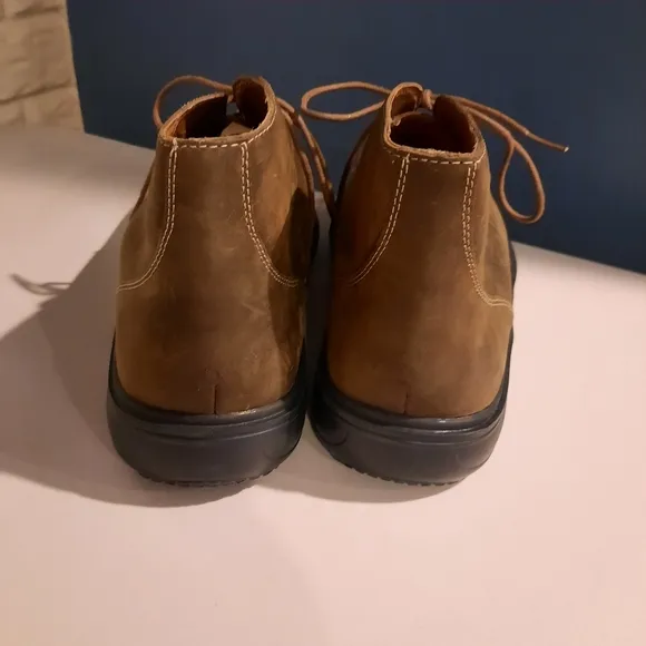Dr. Comfort Boots Mens 13 Brown Leather Chukka Ruk Support Dress