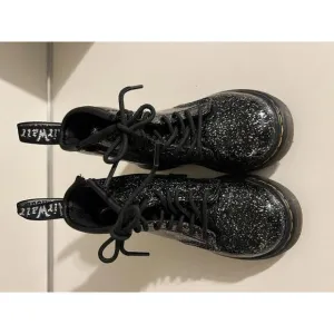 Dr. Martens 1460 Black Glitter Combat Boots - Kid’s Size 8 US