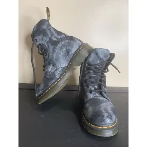 Dr. Martens 1460 Pascal Tie Dye Printed Suede Black 8‎ Eye Boots Women's Size 5