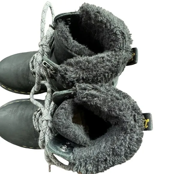 DR. MARTENS | 1460 Serena Faux Fur Collar Combat Boots