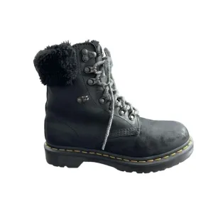 DR. MARTENS | 1460 Serena Faux Fur Collar Combat Boots