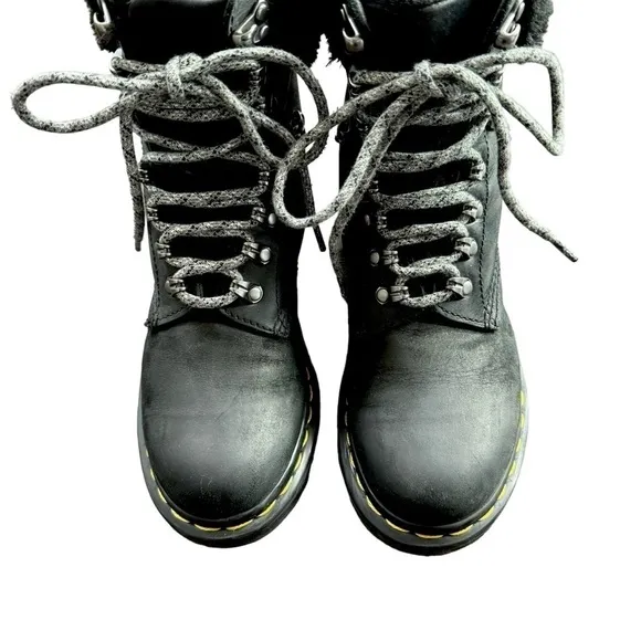 DR. MARTENS | 1460 Serena Faux Fur Collar Combat Boots