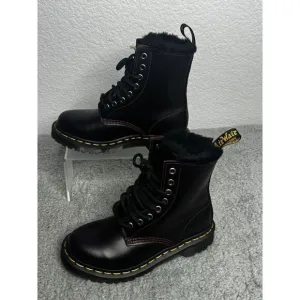 Dr Martens 1460 Serena Oxblood Atlas Boots Women's US Size 5 Faux Fur Lining