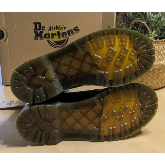 Dr. Martens 2976 Women's Leonore Faux Fur Lined Leather Chelsea Boots UK 6 NWT