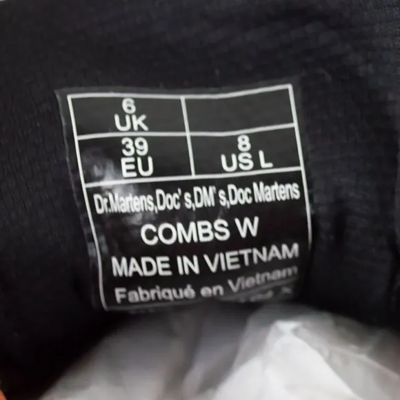 Dr. Martens Black Combs Ripstop Nylon Boots