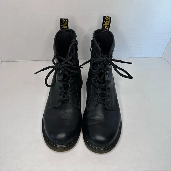 Dr. Martens Black Leather Men's Boots