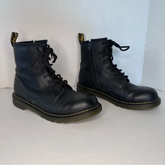 Dr. Martens Black Leather Men's Boots