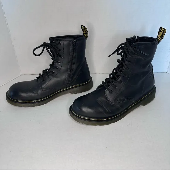Dr. Martens Black Leather Men's Boots