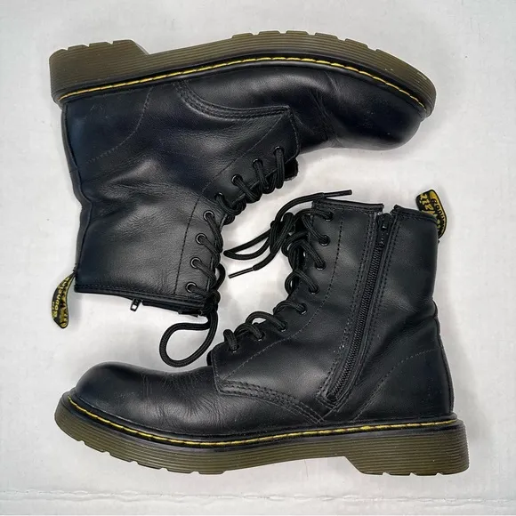 Dr. Martens Black Leather Men's Boots