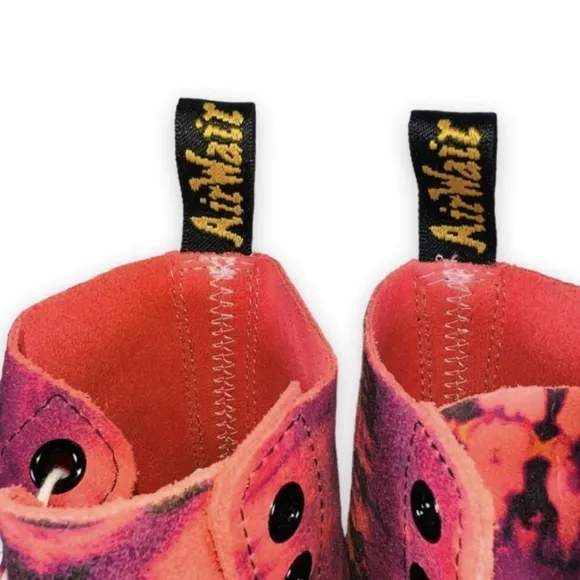 Dr. Martens Coral   Plum Pascal Tie Dye Combat Boots
