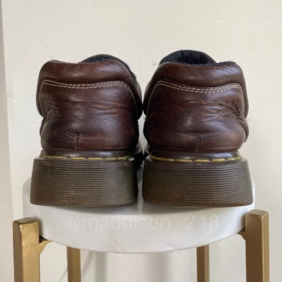 Dr. Martens Dark Brown Leather Vintage Chunky Sole Shoes size 10 men’s