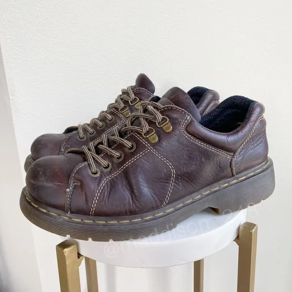 Dr. Martens Dark Brown Leather Vintage Chunky Sole Shoes size 10 men’s