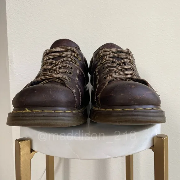 Dr. Martens Dark Brown Leather Vintage Chunky Sole Shoes size 10 men’s