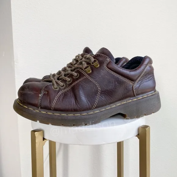 Dr. Martens Dark Brown Leather Vintage Chunky Sole Shoes size 10 men’s