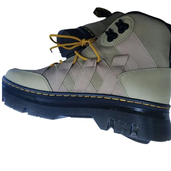 Dr Martens  NWOT M 11  W 12 Boury Boots Olive/Tan Lace-Up Hiking Platform Combat