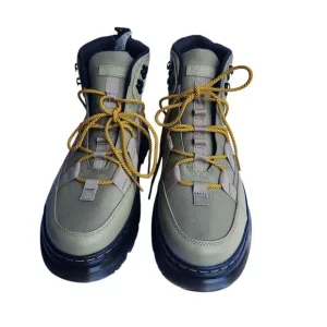 Dr Martens  NWOT M 11  W 12 Boury Boots Olive/Tan Lace-Up Hiking Platform Combat
