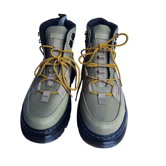 Dr Martens  NWOT M 11  W 12 Boury Boots Olive/Tan Lace-Up Hiking Platform Combat
