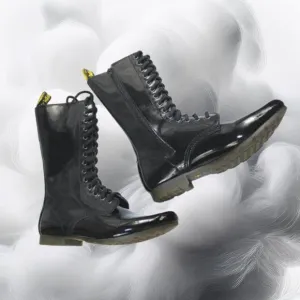 Dr. Martens Stacey Ritzy Collection Patent Lamper Combat Lace-Up, Size 6