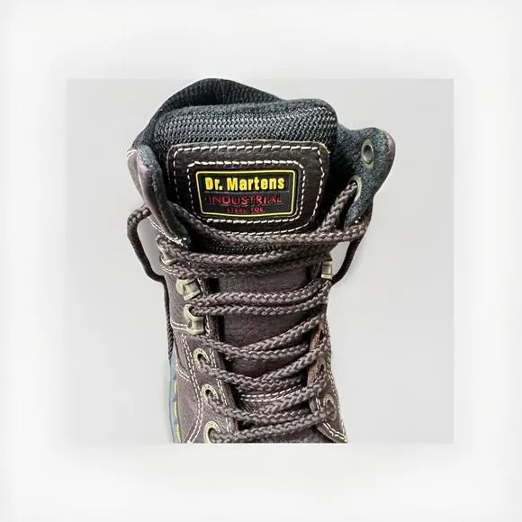 Dr. Martens Steel Toe Work Boots Unisex SZ 6 Industrial Leather Safety Shoe NWT