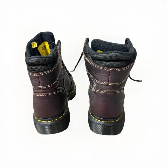 Dr. Martens Steel Toe Work Boots Unisex SZ 6 Industrial Leather Safety Shoe NWT
