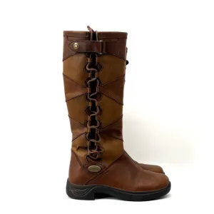 Dublin Pinnacle Boots II Womens 7.5 Brown Leather Lace Buckle Regular Calf