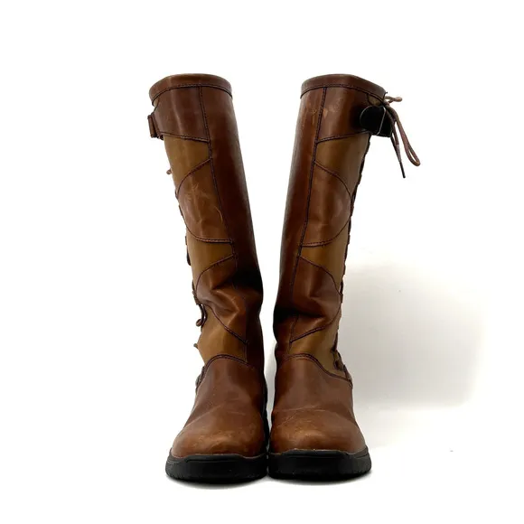 Dublin Pinnacle Boots II Womens 7.5 Brown Leather Lace Buckle Regular Calf