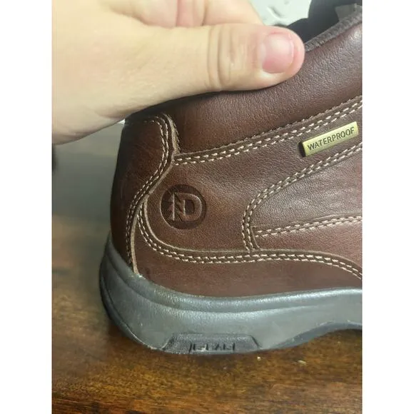 Dunham Brown WaterProof Hiking Boots Ankle Height Mens us 9 outdoors Trails Lace