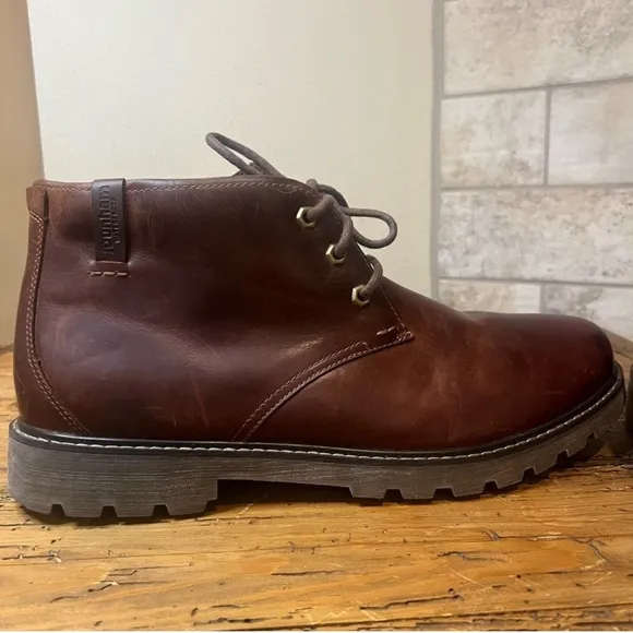Dunham Men's Royalton Chukka Waterproof Boot BROWN LEATHER Size 13