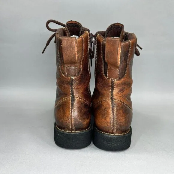 Durango City Savannah Lacer Boots Women's Size 7 Brown Leather Western Boots