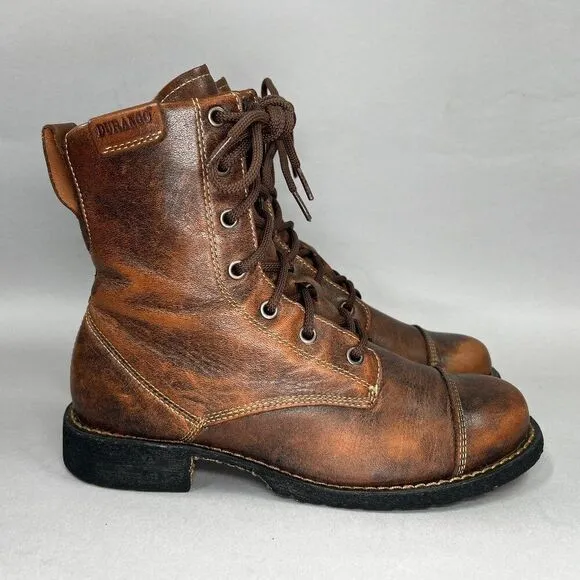 Durango City Savannah Lacer Boots Women's Size 7 Brown Leather Western Boots