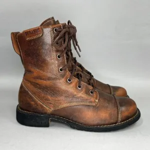 Durango City Savannah Lacer Boots Women's Size 7 Brown Leather Western Boots